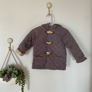 Baby Boden Cosy Quilted Duffle Jacket (camping) size 18-24m